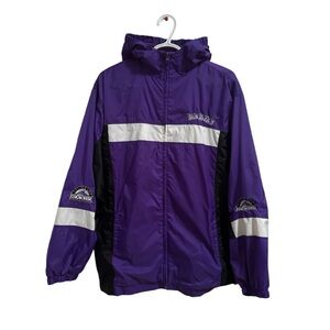 Vintage MLB Colorado Rockies Genuine Merchandise Nylon Light Jacket Windbreaker